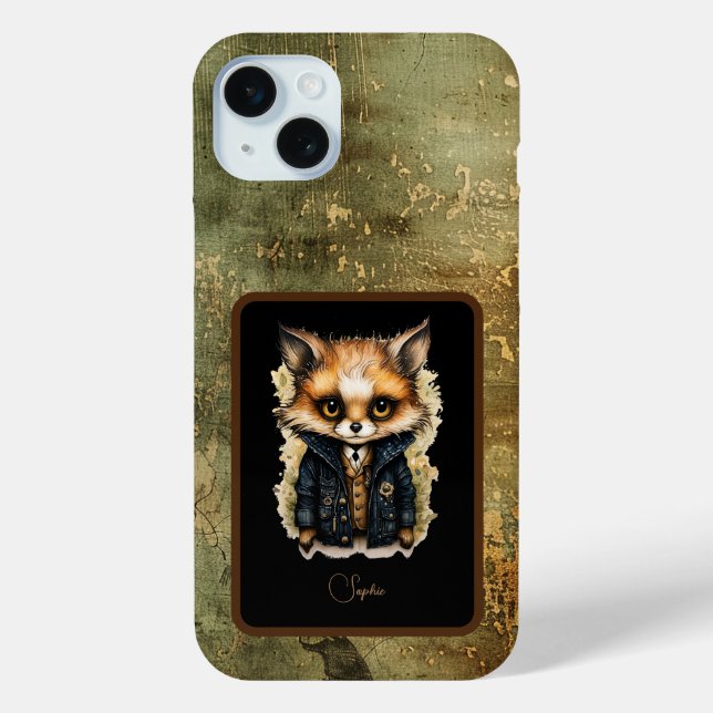 Abstract Fox Collegiate iPhone Case-Mate  Case-Mate iPhone Case (Back)