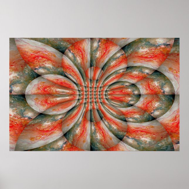 Abstract Fractal Art Poster Print Kaleidoscopic (Front)