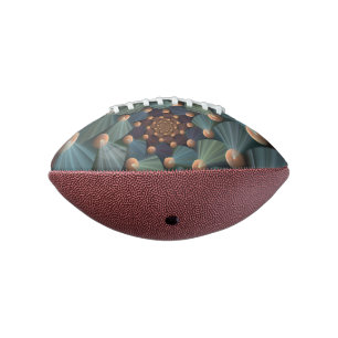 Abstract Fractal Art With Depth Brown Slate Blue American Football