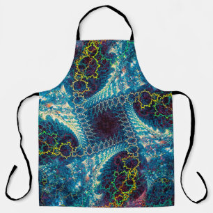 Abstract fractal background - computer-generated i apron