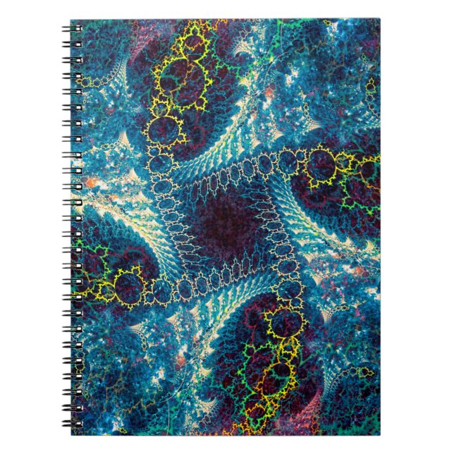 Abstract fractal background - computer-generated i notebook (Front)