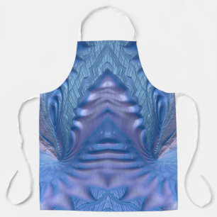 ABSTRACT FRACTAL Blue Pink ~  Apron