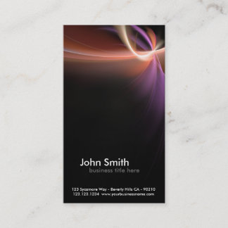 abstract fractal design business card