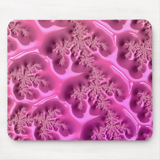Abstract Fractal Design ~ Pink Waffle ~ Mouse Pad (Front)