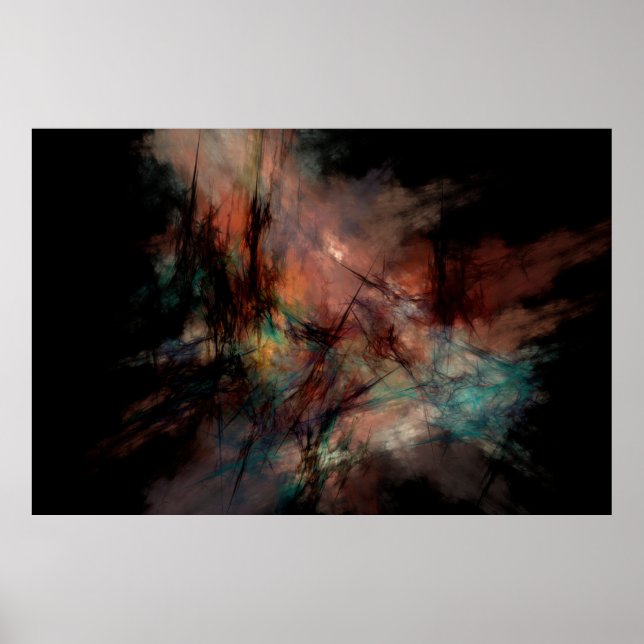 Abstract fractal digital poster (Front)