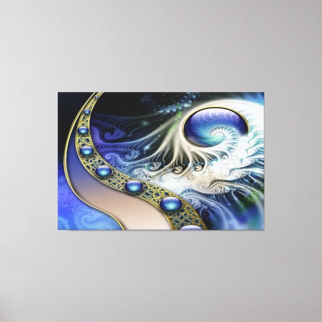 Abstract fractal fantasy canvas print (Front)