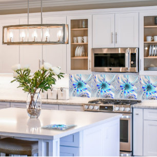 Abstract Fractal Flower Ceramic Tile