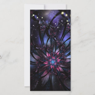 Abstract fractal flower design. announcement