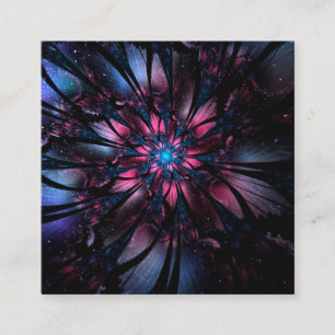 Abstract fractal flower design. appointment card