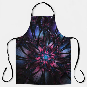 Abstract fractal flower design. apron
