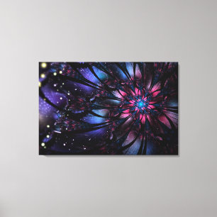 Abstract fractal flower design.   canvas print