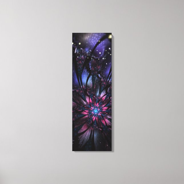 Abstract fractal flower design. canvas print (Front)