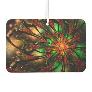 Abstract fractal flower design. car air freshener