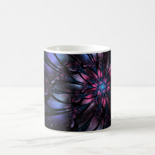Abstract fractal flower design. coffee mug