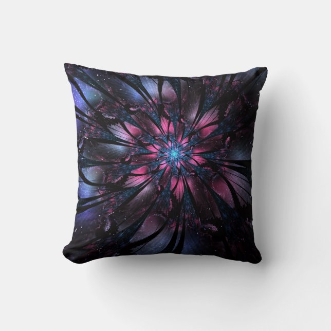 Abstract fractal flower design. cushion (Front)