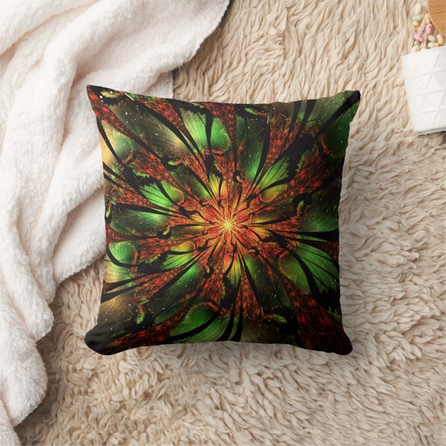 Abstract fractal flower design. cushion (Blanket)