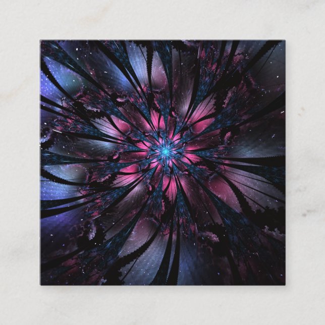 Abstract fractal flower design.   enclosure card (Front)