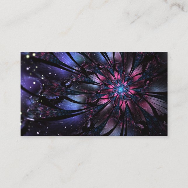 Abstract fractal flower design.  enclosure card (Front)