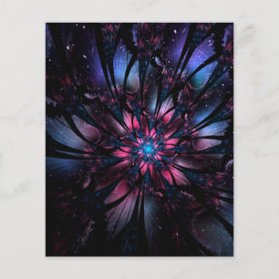 Abstract fractal flower design. flyer