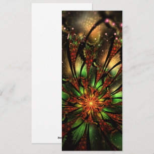 Abstract fractal flower design. holiday card