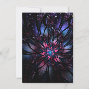 Abstract fractal flower design. holiday card