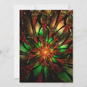 Abstract fractal flower design.  invitation