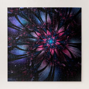 Abstract fractal flower design. jigsaw puzzle