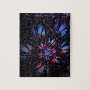 Abstract fractal flower design. jigsaw puzzle