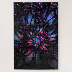 Abstract fractal flower design. jigsaw puzzle