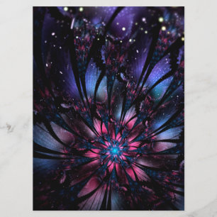 Abstract fractal flower design. menu