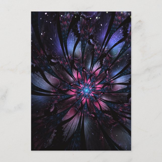 Abstract fractal flower design.  menu (Front)