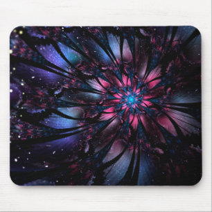 Abstract fractal flower design.   mouse mat
