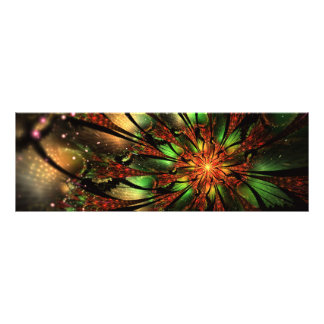Abstract fractal flower design. photo print