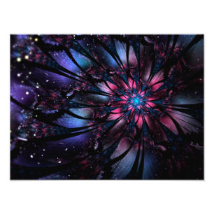 Abstract fractal flower design.  photo print