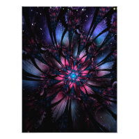 Abstract fractal flower design. 