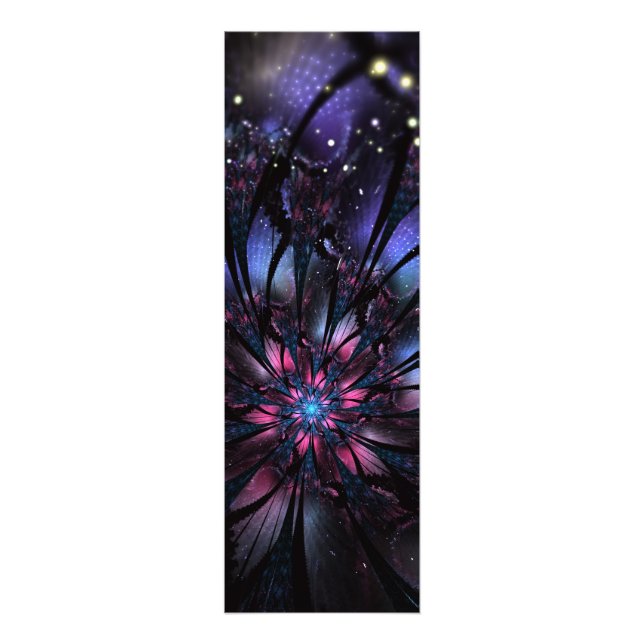 Abstract fractal flower design. photo print (Front)
