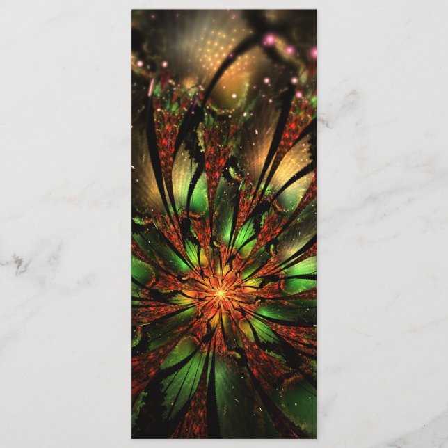 Abstract fractal flower design.  programme (Front)