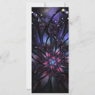 Abstract fractal flower design. save the date