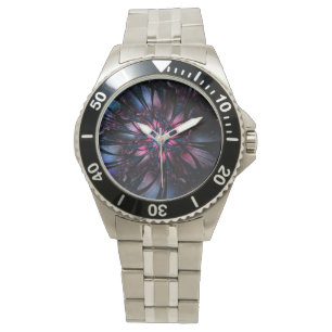 Abstract fractal flower design. watch