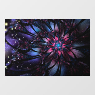 Abstract fractal flower design. window cling