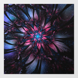 Abstract fractal flower design.  window cling