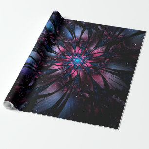 Abstract fractal flower design.   wrapping paper