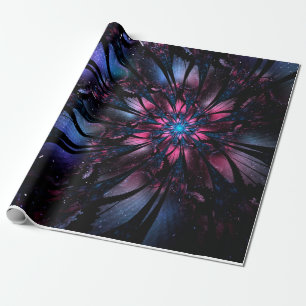Abstract fractal flower design.  wrapping paper