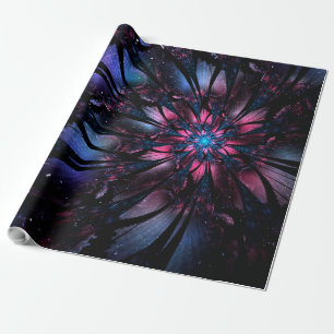 Abstract fractal flower design. wrapping paper