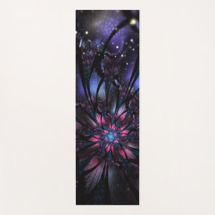 Abstract fractal flower design. yoga mat