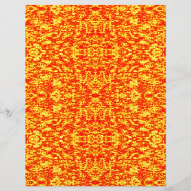 Abstract Fractal In Red And Orange (Front)