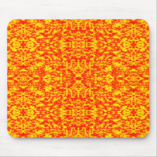 Abstract Fractal In Red And Orange Mouse Mat