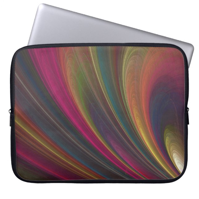 Abstract Fractal Laptop Computer Sleeve (Front)