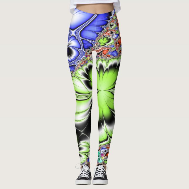 Abstract fractal  leggings (Front)