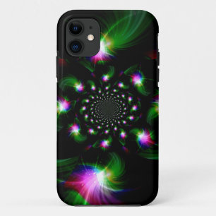 Abstract fractal light iPhone 11 case